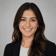 Smiling woman completing a liveness selfie